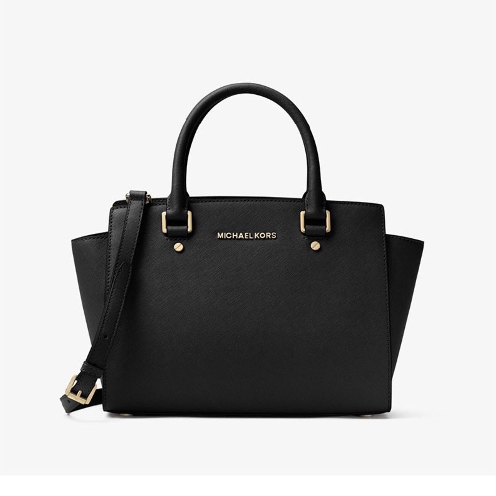 Selma Saffiano Leather Medium Satchel